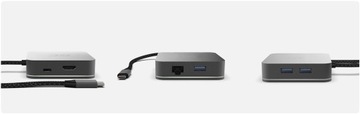 АДАПТЕР-концентратор USB-C USB 6IN1 3x USB 3.0 USB C ETHERNET HDMI 4K ДЛЯ MACBOOK PRO