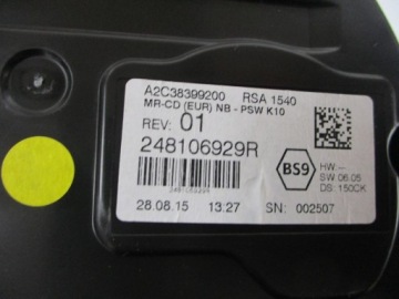 Счетчик часов RENAULT TALISMAN 248106929R