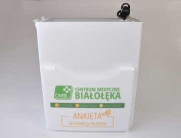 урна, копилка, коробочка из оргстекла с кармашком с логотипом