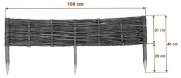 Плетеный забор - Палисад 100х20/40 Производитель