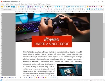 Program do konwertowania PDF 2 Pro Ashampoo