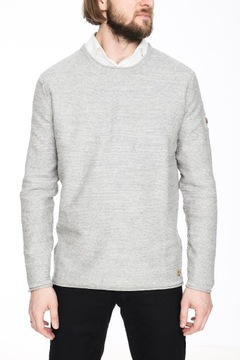 SWETER MĘSKI CAMEL ACTIVE SZARY C-NECK BAWEŁNA XXL