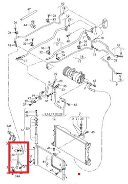 PŘÍVOD DO CHLADIČŮ KLIMATIZACE SEAT ALHAMBRA