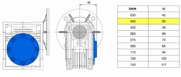 Мотор-редуктор 0,25кВт 400В ДКМ 40 редуктор