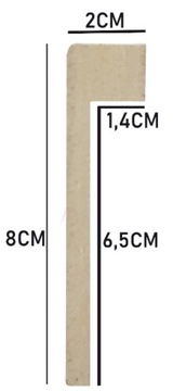 Накладка МДФ белая, плинтус, плинтус 8