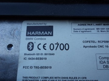 Модуль Bluetooth Combox BMW F10 Усилитель HARMAN