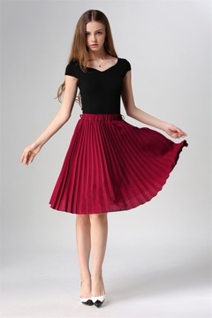 ПЛИССИРОВАННАЯ ЮБКА-МИДИ С РЕТРО-резинкой, ЦВЕТА S/M