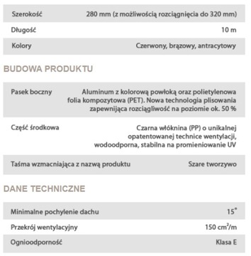 Лента Figaroll plus Braas (10 метров) Цвет АНТРАЦИТ