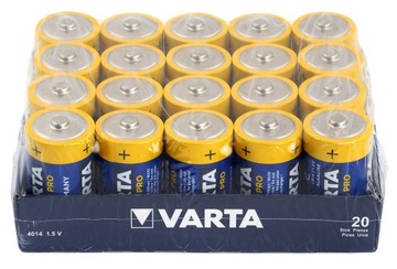20x baterie ALKALICZNE LR20/D VARTA INDUSTRIAL