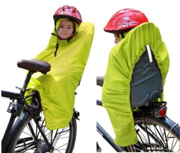 PELERYNA NOOK NA FOTELIK ROWEROWY WIATR DESZCZ .12