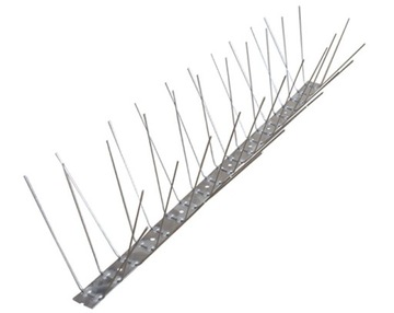 KOLCE NA PTAKI GOŁĘBIE całe metalowe 50cm/40kolcy