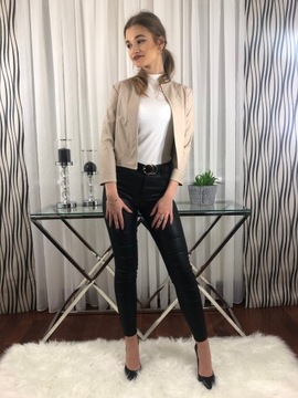 КУРТКА-БОЛЕРО A3 TOTAL LOOK БЕЖЕВАЯ R.36