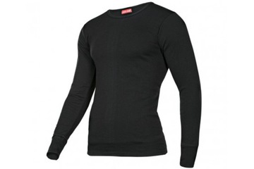 УТЕПЛЕННАЯ ФУТБОЛКА С ДЛИННЫМ РУКАВОМ, ЧЕРНАЯ, 