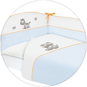 PROMOCJA CEBA BABY POŚCIEL 3 EL. HAFTOWANA ZEBRA