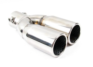 БЕСПЛАТНАЯ ПОДАРОК# НАКОНЕЧНИК ГЛУШИТЕЛЯ ДВОЙНОЙ НЕРЖАВЕЮЩАЯ СТАЛЬ