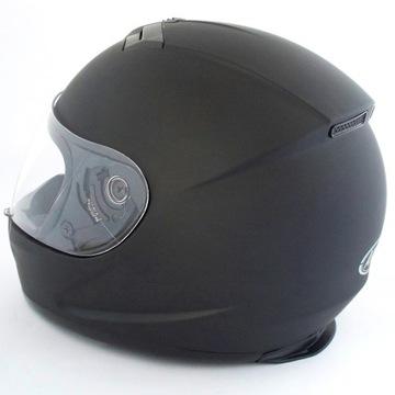 ВСТРОЕННЫЙ ПОЛНЫЙ ШЛЕМ С КРЕПЛЕНИЕМ, ЧЕРНЫЙ МАТОВЫЙ, XXL