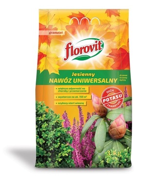 NAWÓZ JESIENNY UNIWERSALNY FLOROVIT 3KG AZOFOSKA