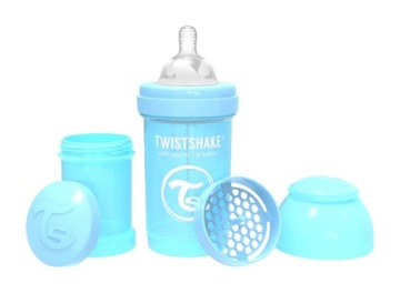 TwistShake пляшка для годування протиколіковий 180 мл синя 0 міс.+