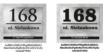 Адресная табличка с номером дома на каждый дом