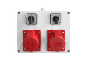 ROZDZIELNICA NATYNKOWA GNIAZDA 2x16A 5P 400V L-0-P