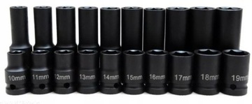 НАБОР УДАРНЫХ ГОЛОВОК 10-19 УДАРНЫХ ГОЛОВОК 1/2