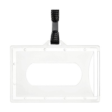 Identyfikator holder z taśmą 60*90 smycz czarna