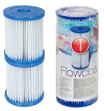 2 x Filtr Filtry do Pompy Basenowej Basenu Wkład Filtra BESTWAY typ I 58093