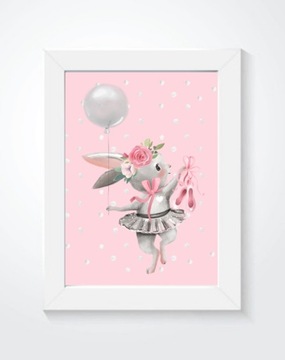 Plakat, obrazek, metryczka, modlitwa, ballerina A3