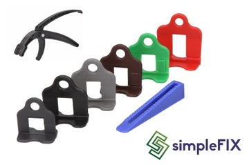 Зажимы/зажимы для выравнивания плитки Simplefix 1000 шт.