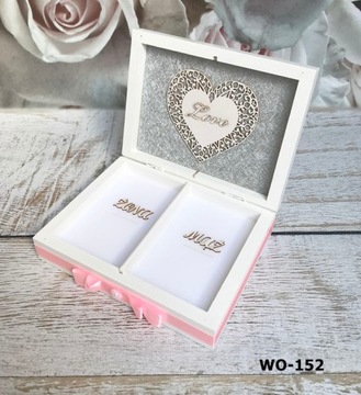 Pudełko na obrączki koperty księga grafika 118-120