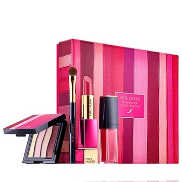 ESTEE LAUDER pomadka cienie błyszczyk zestaw