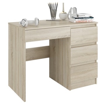 Meble Biurko komputerowe stolik 90cm sonoma N34