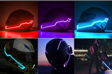 Светодиодное освещение для мотоциклетного шлема, Красная светодиодная лента