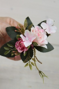 Заколка для бутоньерки «Роза», темно-светло-РОЗОВЫЙ