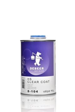 DeBeer lakier bezbarwny 8-104 1L i utw. standard