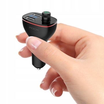 ROCK B300 FM-ПЕРЕДАТЧИК BLUETOOTH + 2 зарядных устройства USB