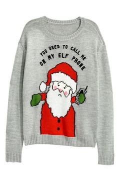 H&M Sweter z motywem rozm. 38,M