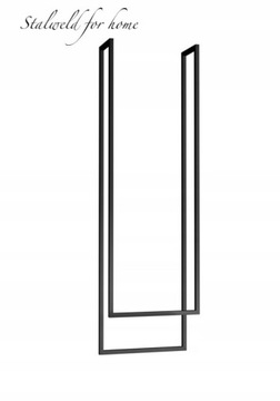 WIESZAK NA RĘCZNIKI 45x15x120/100 SUFITOWY PODWÓJNY LOFT
