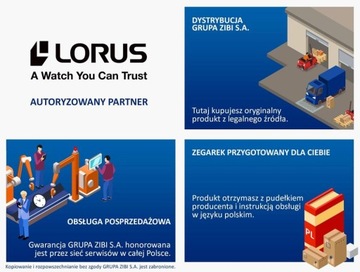 LORUS RP625DX-9 zegarek damski na bransolecie