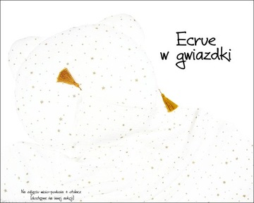 Poduszka MUŚLIN __ Frędzelki __ 40x60 PIKOWANA