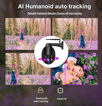 8MPX 4K WIFI PTZ-КАМЕРА с автоматическим отслеживанием