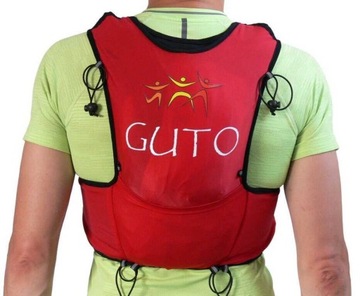 Kamizelka biegowa/plecak GUTO UltraFun czerwona XS