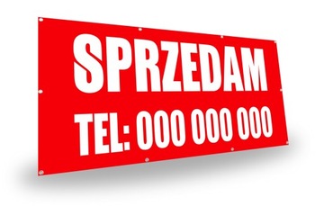BANER Sprzedam 200x100cm WZORY Express
