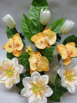 Цветы на могилу STROIK искусственная композиция MISCELLANEOUS