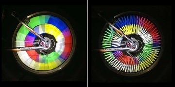 12 шт. велосипедных светоотражающих трубок для спиц колес