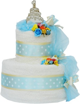 КРАСИВЫЙ подарок на годовщину - торт из полотенец на крещение