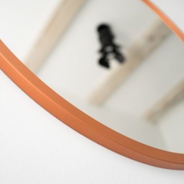 КРУГЛОЕ ЗЕРКАЛО В МЕДНОЙ РАМКЕ 60 ВЫСОКОГО КАЧЕСТВА