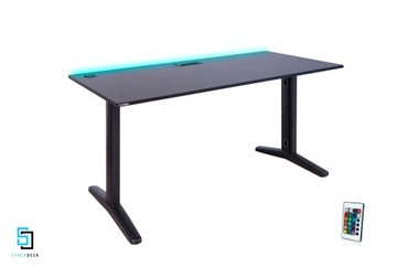 Игровой стол со светодиодной подсветкой и USB для геймеров, SyberDesk