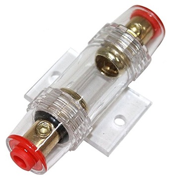 КОРПУС + ПРЕДОХРАНИТЕЛЬ 40А ДЛЯ АВТОМОБИЛЬНОГО УСИЛИТЕЛЯ АУДИО