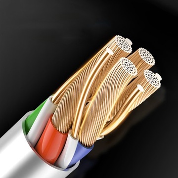 Магнитный кабель TOPK 1 метр 2,4 А Micro USB, СЕРЫЙ